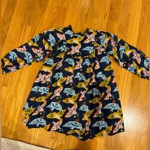 Pink Chicken Brayden Dress Folk Bird - worn once- size 4T